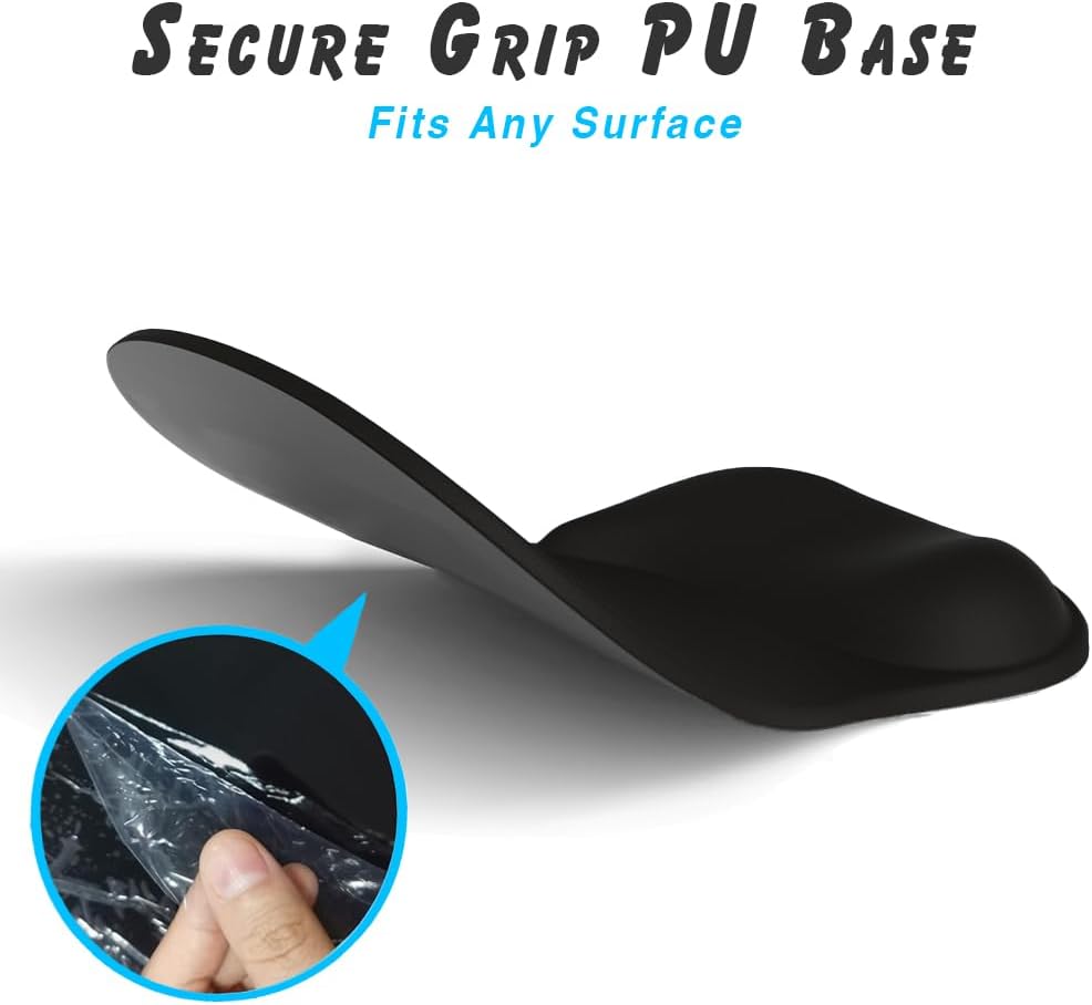 Gel Wrist Rest Mouse Pad-Ergonomic Office Mousepad with Wrist Support-Non-Slip, Design Desk Accessories Mat for Home&Game Decor (02Pink Serenity)