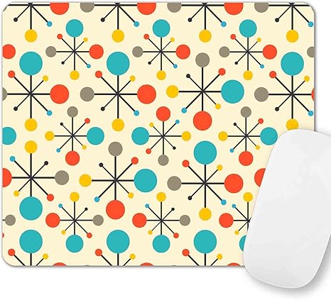 Mouse Pad, Square Premium Texture Cute Mouse Pad Design for Office Work Home, Non-Slip Rubber Gaming Mouse Mat for Computer Laptop