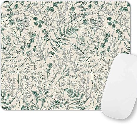 Mouse Pad, Square Premium Texture Cute Mouse Pad Design for Office Work Home, Non-Slip Rubber Gaming Mouse Mat for Computer Laptop
