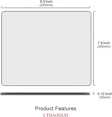 Mouse Pad, Beige Boho Mousepad, White Small Mouse Pad with Design, Cute Minimalist Flowers Mouse Pads, Esthetics Computer Laptop Mouse Mat for Desk, Gift for Women, 9.5 x7.9 inch