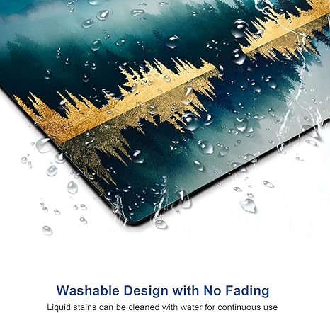 Landscape Mouse Mat, Waterproof Non Slip Rubber Base Mouse Pad for Office Laptop, 9.5"x7.9"x0.12" Inch